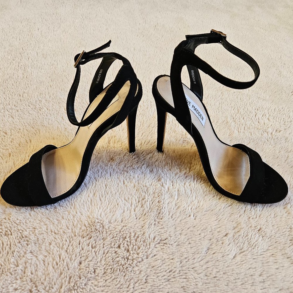 Steve Madden Black Elegant Heels